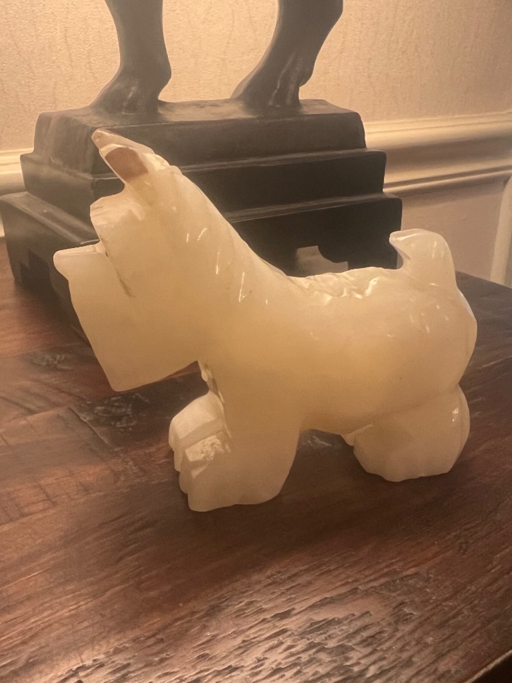Vintage Onyx Scottie Dog or Cairn Terrier from 1960s-70s